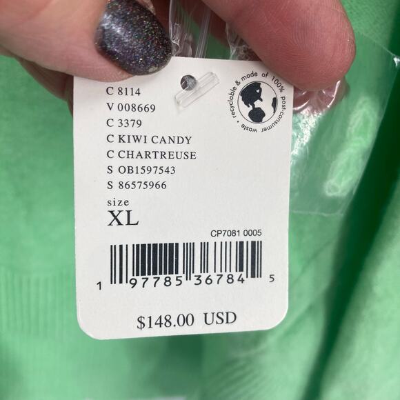 Free People Luna Pullover Sweater in Kiwi Green XL NEW - Picture 11 of 16